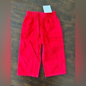 NWT baby boy red corduroy pants.
